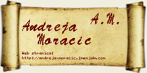 Andreja Moračić vizit kartica